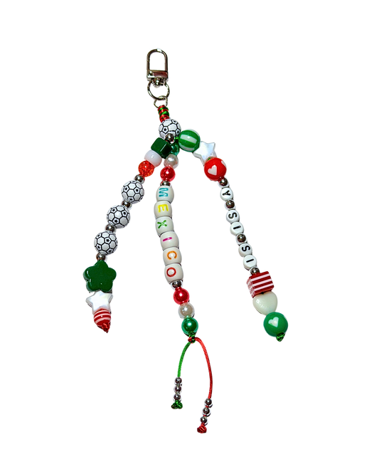 Mexico Football Bag Charm