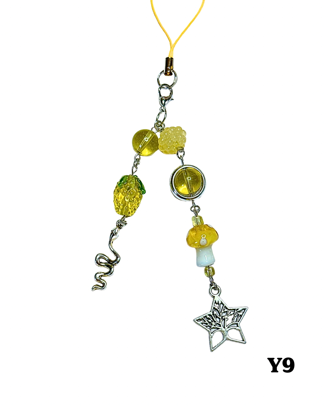 Yellow Phone Charms