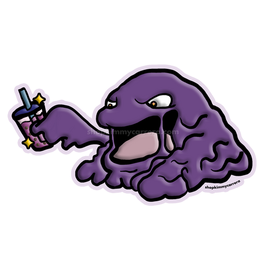 Muk Loves Boba Sticker