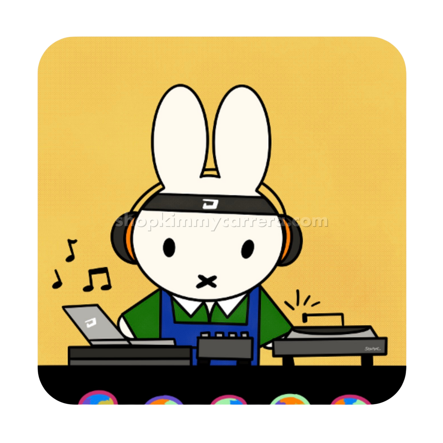 DJ Miffy Sticker