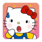 Overwhelmed Kitty Sticker
