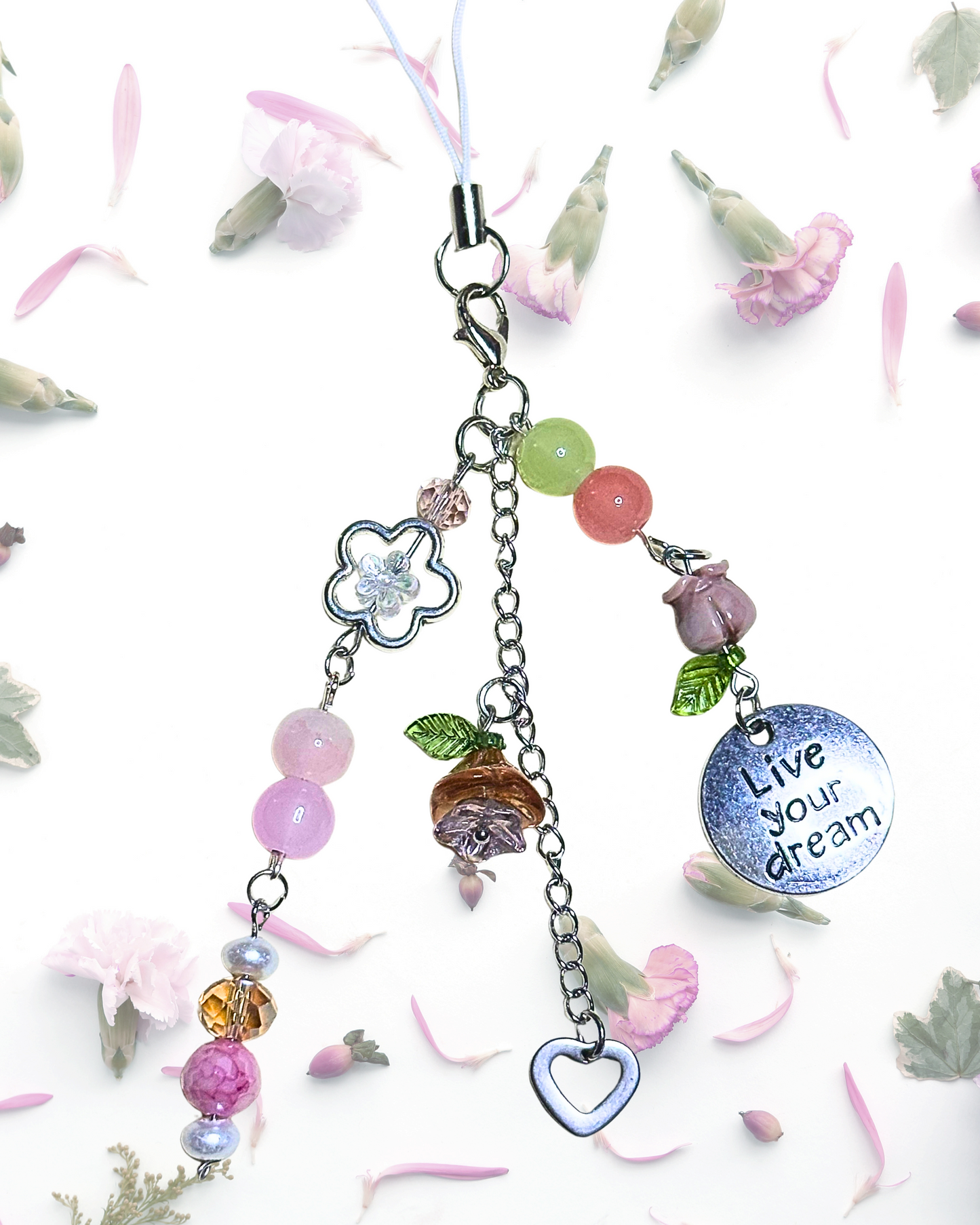 Live Your Dream Phone Charm