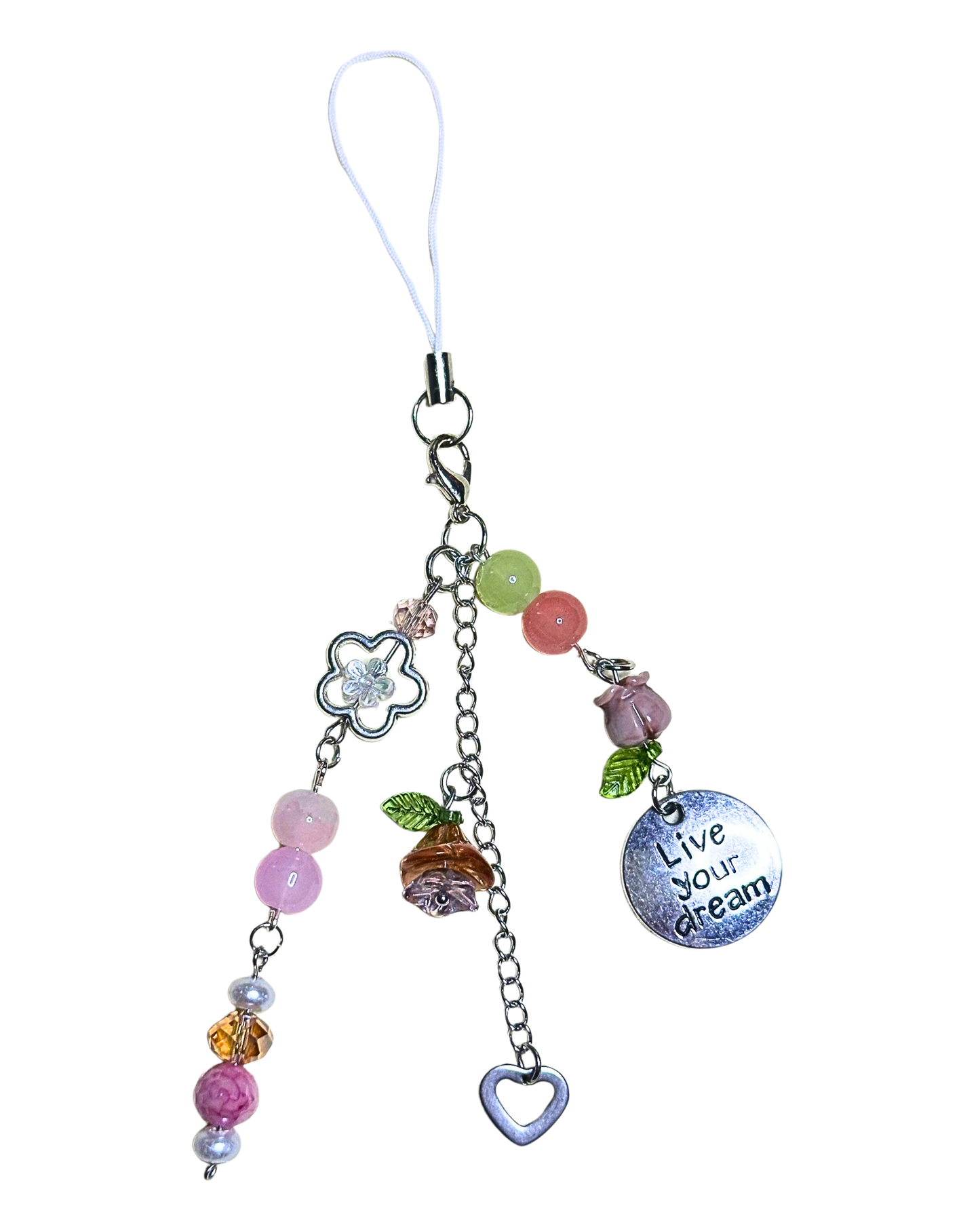Live Your Dream Phone Charm