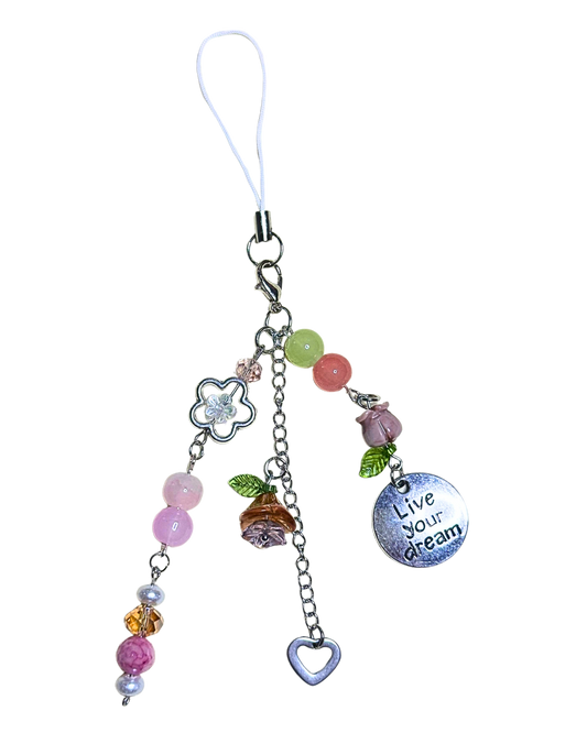 Live Your Dream Phone Charm