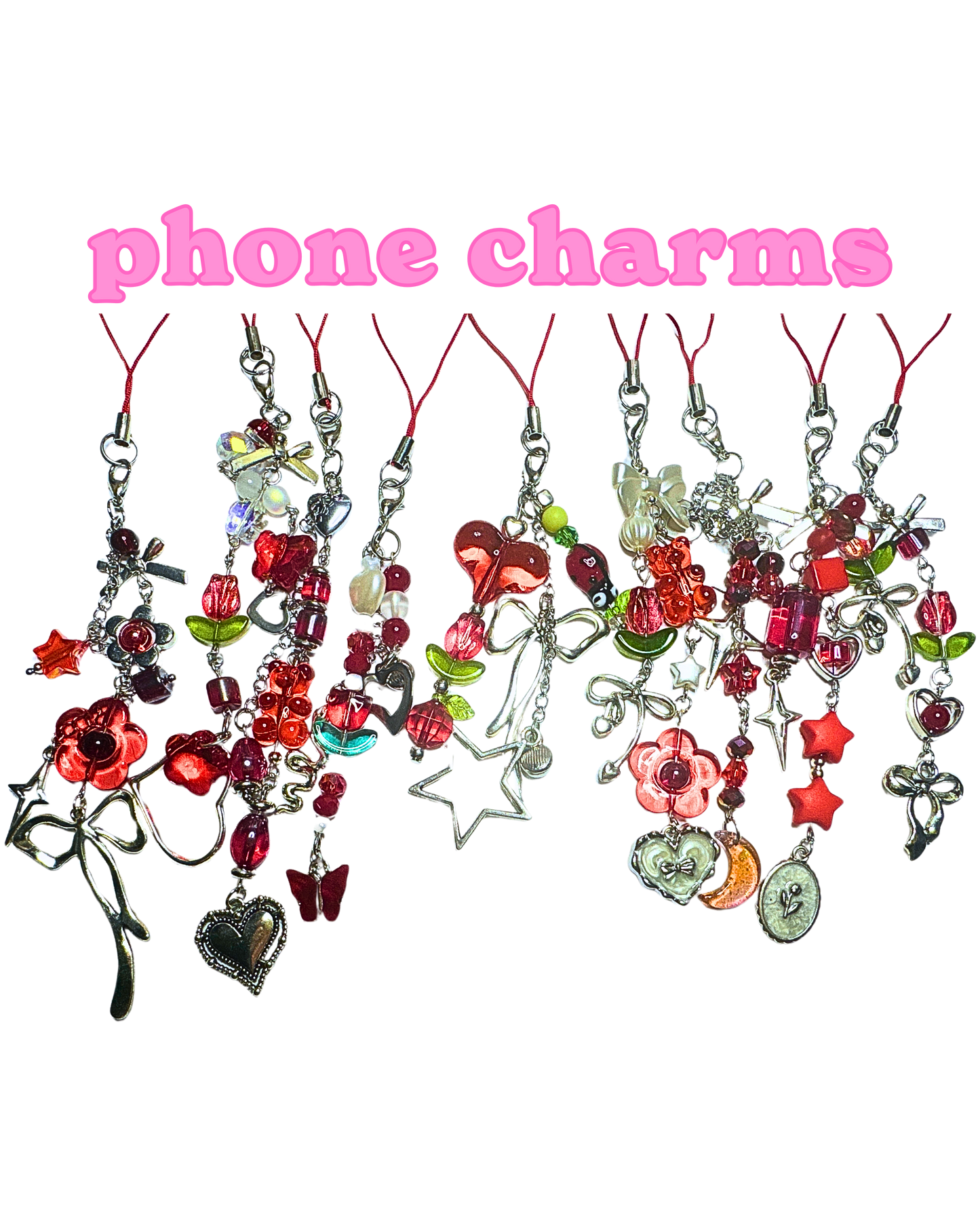 Red Phone Charms