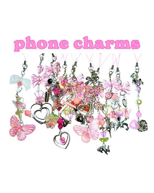 Pink Phone Charms