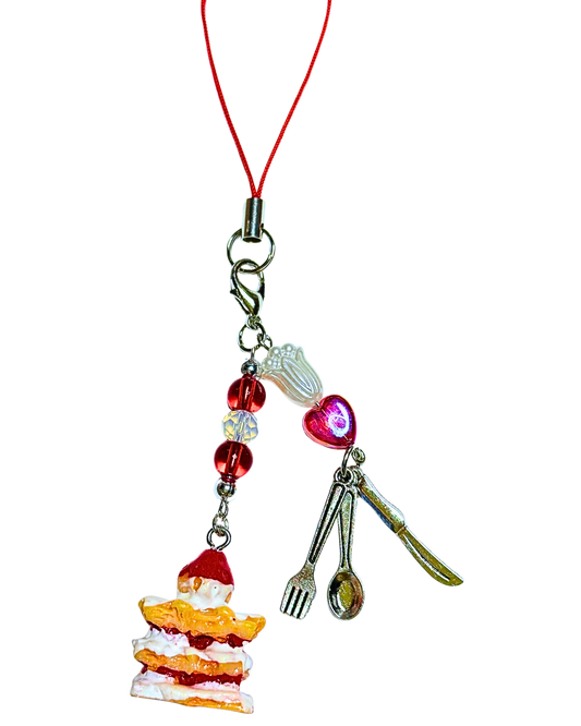 Let Us Have Cake Phone Charm
