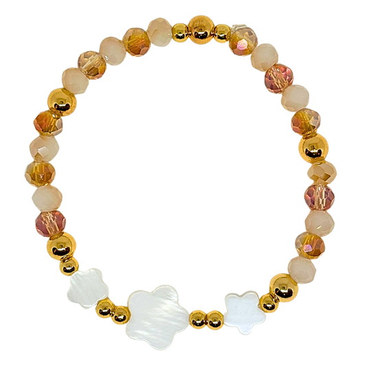Three Shell Flower Bracelet