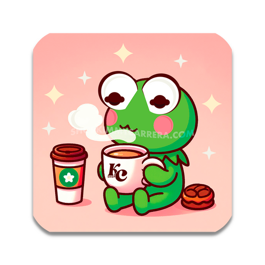 Kermit Is Ready For The Tea Sticker