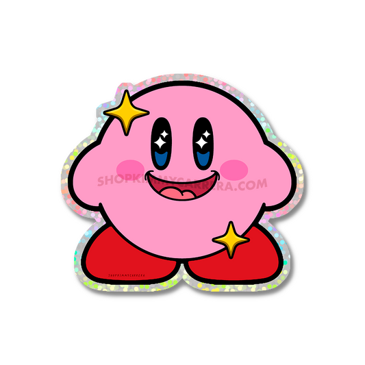 Happy Kirby Sticker