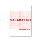 Salamat Po Art Print