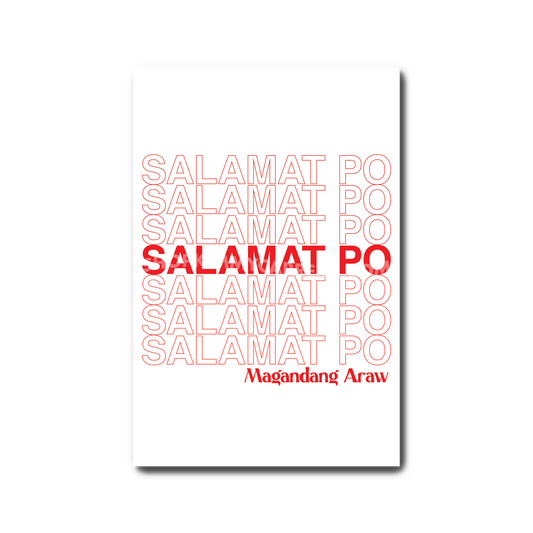 Salamat Po Art Print