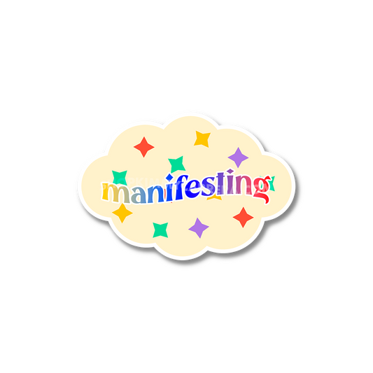 Manifesting Cloud Sticker