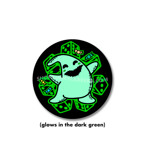 Oogie Boogie Glows Sticker